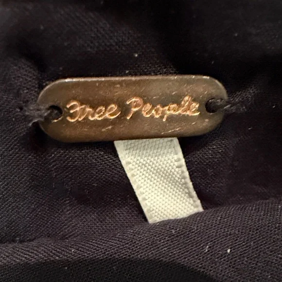 Free People Black Leather Studded Emmy Skort - Picture 3 of 3